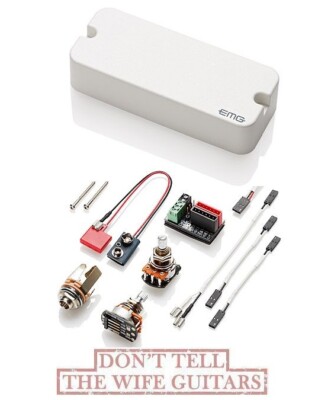 EMG P60 WHITE P-90 STYLE HOUSING ACTIVE SOLDERLESS GUITAR PICKUP POTS & WIRING