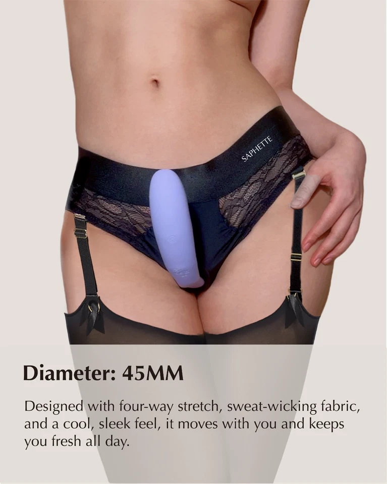 Arnés con correas de encaje nocturno - Lencería queer para jugar audazmente | SAPHETTE Foto 2 de 4