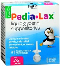 Fleet Pedia-Lax Liquid Glycerin Suppositories 6 Each Pack of 1