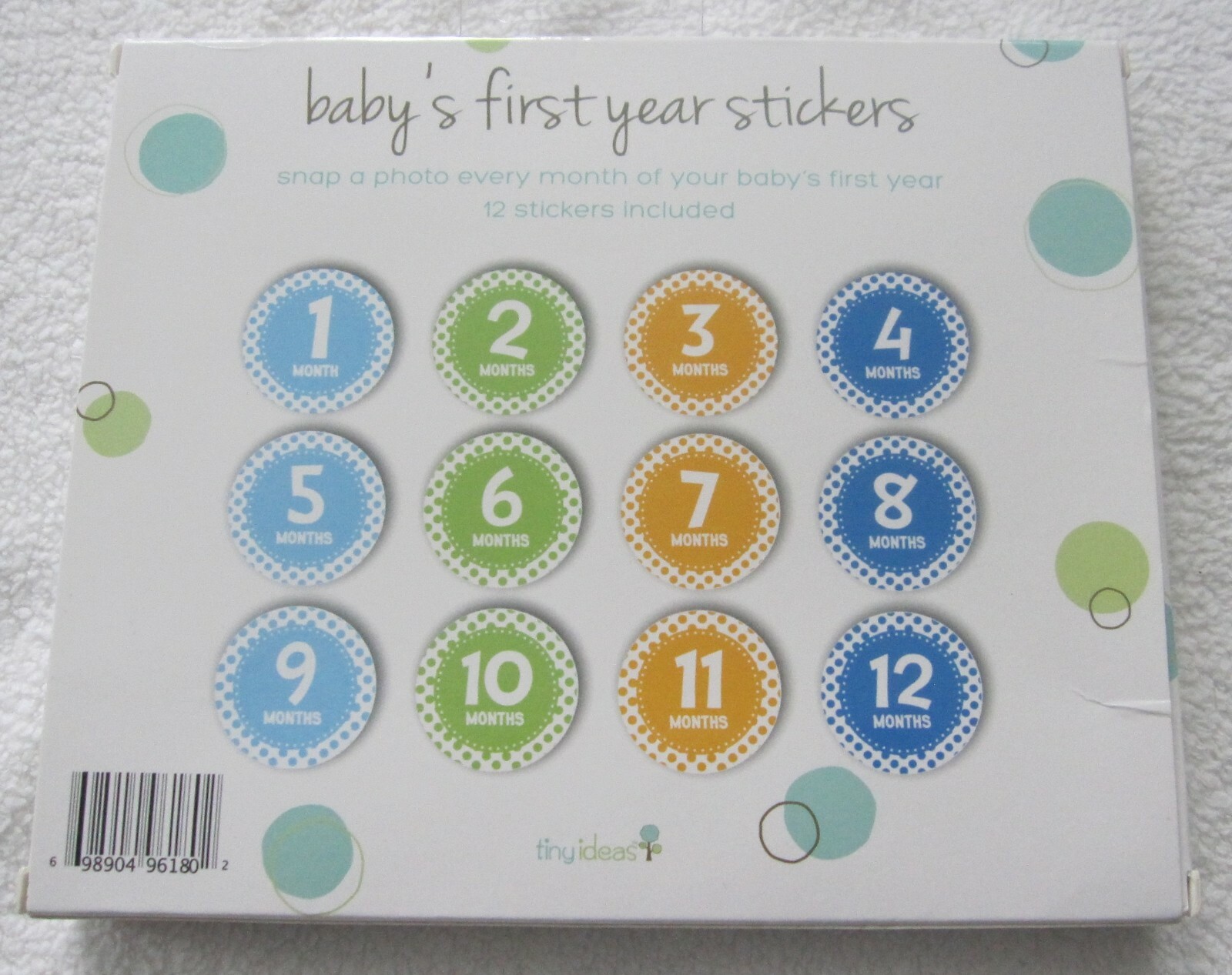 Tiny Ideas Baby's First Year Stickers Set of 12 Boys for sale online | eBay