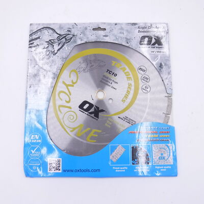 OX Tools Trade General Purpose 14'' Diamond Blade 1'' Bore OX-TC10-14