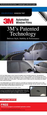 PRECUT FRONT DOORS WINDOW TINT W/ 3M COLOR STABLE AUTO TINTING