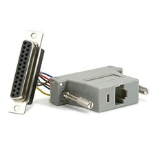 DB25 DB-25 25-Pin Female to RJ45 Female Modular Adapter Converter Connector