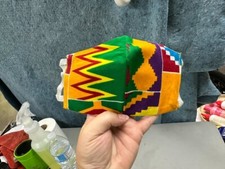 30 Count Vibrant Bright Colored Reusable Cloth Face Masks - Patterns Similar New