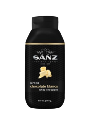 Weiße Schokolade Sirup ''Sanz'' aus Spanien, 0,65 L