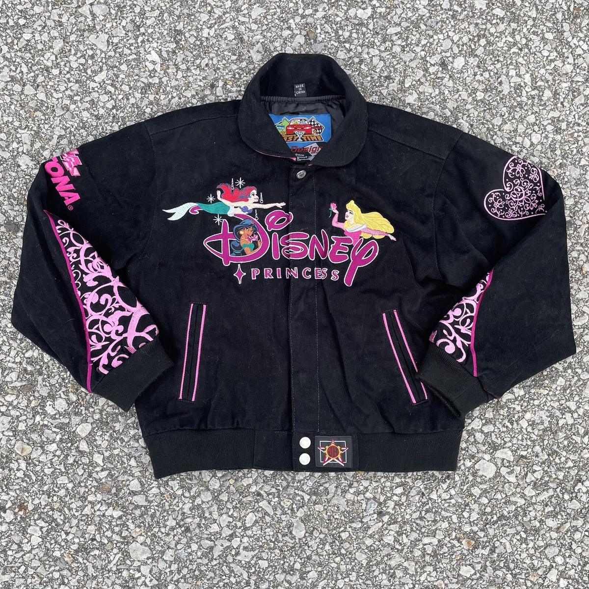 VTG JH Design Disney Princess Jacket Youth Kids XL 11-12 Black
