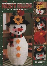 OOP  FROSTY FELLOW IN PLASTIC CANVAS 9 SUPER CUTE DESIGNS 