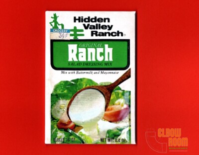 Hidden Valley Ranch dressing mix vintage packet art 2x3'' fridge/locker magnet