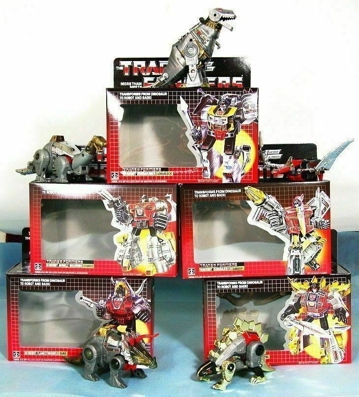 TRANSFORM G1 Reissue Dinobots set Slag/Sludge/Snarl/Swoop/Grimlock