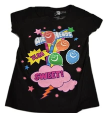 Airheads Youth Girls Candy Yum Sweet Sparkly Shirt New M (10-12)