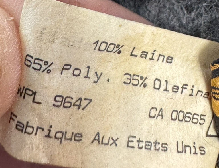 VTG Eddie Bauer Heavy Felted Wool Beanie M/L Gray W/ Thinsulate Liner Winter Hat - Image 4 of 4