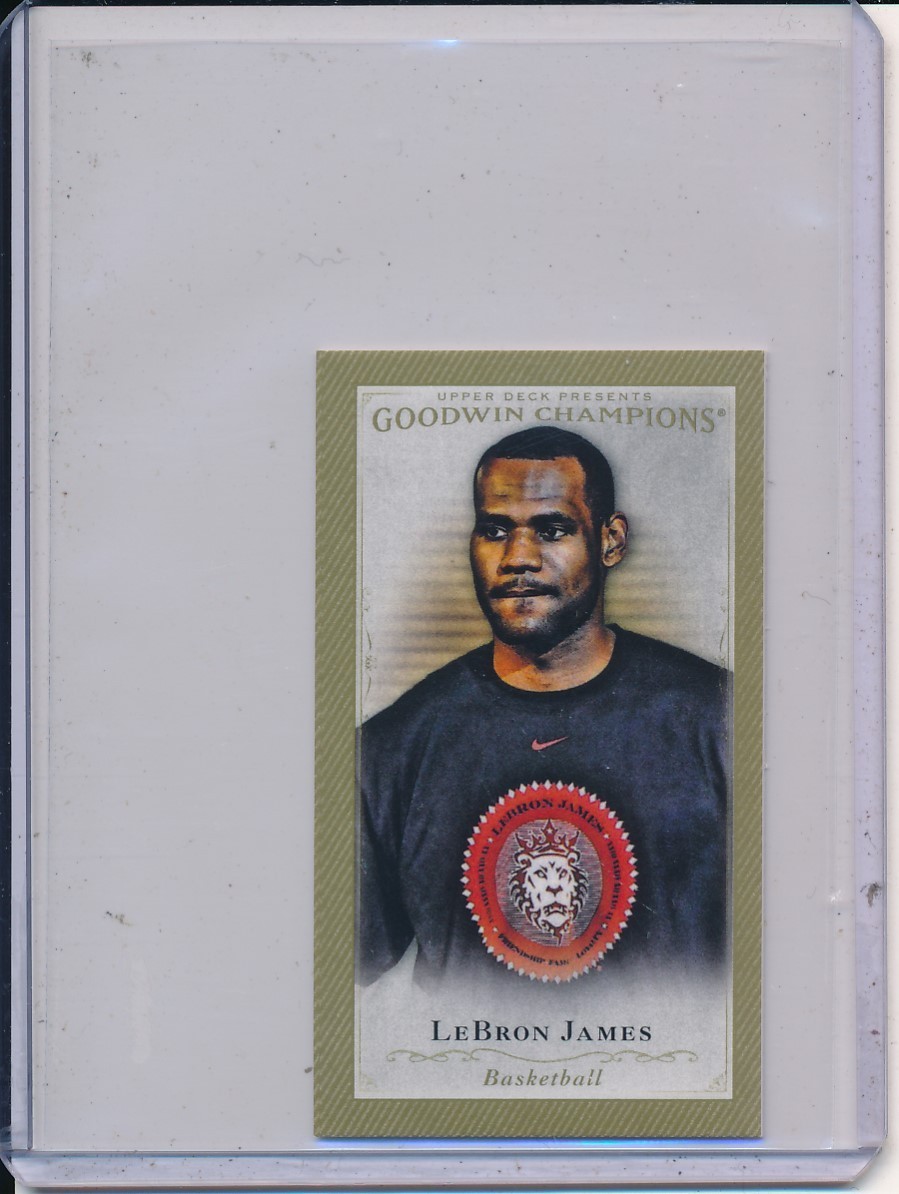 2016 Upper Deck Goodwin Champions LeBron James Mini Gold Parallel #4