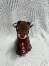 Rudolph The Red-Nosed Reindeer 7" Rudolph With Red Scarf Plush