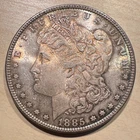 1885 Morgan Silver Dollar BU Luster Toned Color