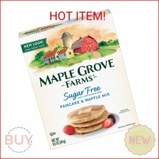 Maple Grove Farms Pancake & Waffle Mix, Sugar Free, 8.5 Ounce