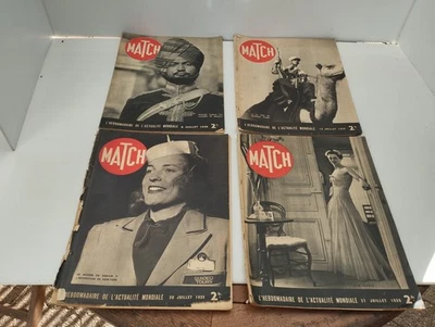 MATCH : Lot de 4 revues hebdomadaires de juillet 1939 - Photo 1/4