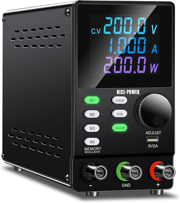 DC Power Supply Variable, 200V 1A High Voltage Programmable Adjustable Regulated