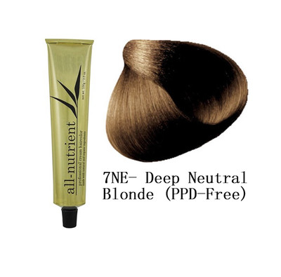 All-Nutrient Permanent Cream Hair Color - 7NE Deep Neutral Blonde (PPD-Free)