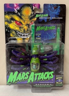 Mars Attacks! Superflex Martian S.A.D.A.A.M.-A w/ Mission Disk Trendmasters 1996
