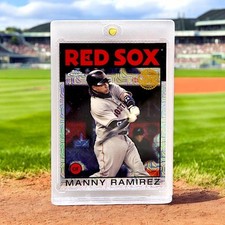 2021 Topps Chrome Mojo Refractor 1986 Anniversary #86C-38 Manny Ramirez Red Sox