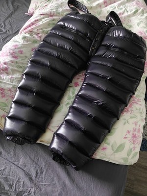 Extreme Puffy Shiny Black Bibs - Massive 1500g Fill - Michelin Man Custom Loft X