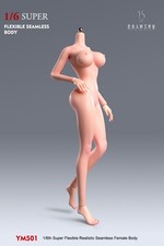 1/6 Female Normal Skin Big Bust Flexible Seamless Body w/Details For 12'' Figure