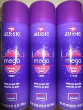 Lot of 3 Aussie Mega Hair Spray Flexible Hold 14 oz
