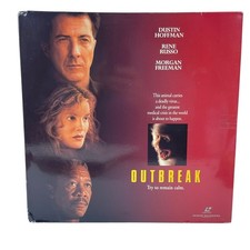 OUTBREAK LaserDisc 1995 Widescreen Thriller Dustin Hoffman Warner Bros.