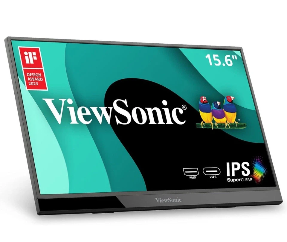 ViewSonic VX1655 15.6 Inch 1080p FHD Portable LED IPS Monitor New in box - Image 2 of 4
