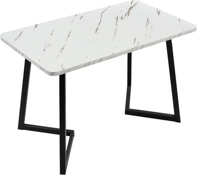 Esstisch modern 117x68cm schwarz-weiß Küche Wohnzimmer 4 Sitzer
