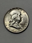 1951-S San Francisco Franklin Half Dollar, US 50c Silver Coin UNC BU