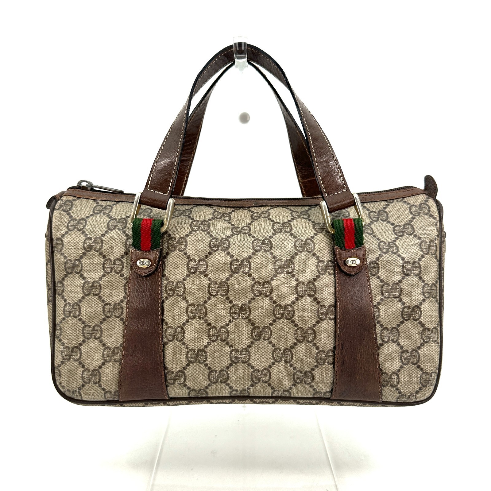 Borsa Gucci Mini Boston Vintage Linea Sherry GG Marrone Autentica