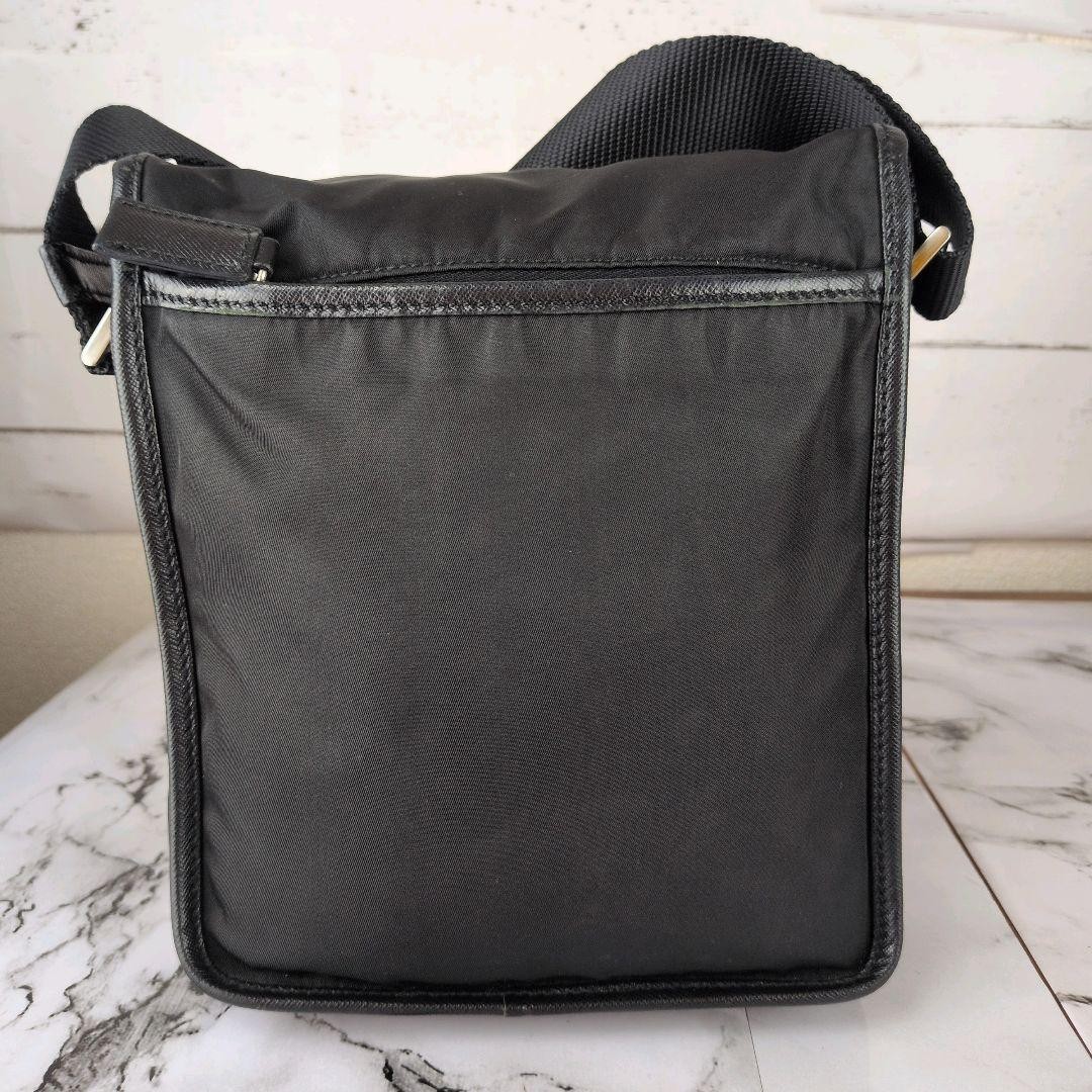 PRADA triangular logo nylon sacoche shoulder bag … - image 3