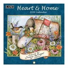 Lang Companies,  Heart and Home 2026 Mini Wall Calendar, 7'' X 7'', 12-Month Cal