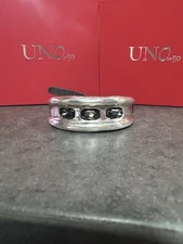 UNOde50 Silver-Plated Bracelet with Grey Crystal Magic 3