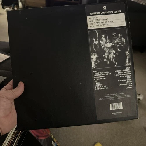 Jah Wobble's Invaders Of The Heart Take Me To God Vinyl LP + Inner Sleeve