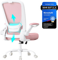 Songmics BüRostuhl Ergonomisch, Drehstuhl Mit Mesh, LendenstüTze, Wippfunktion,