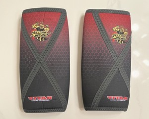 Titan Sublimated Yellow Jacket Knee Sleeves Size XS