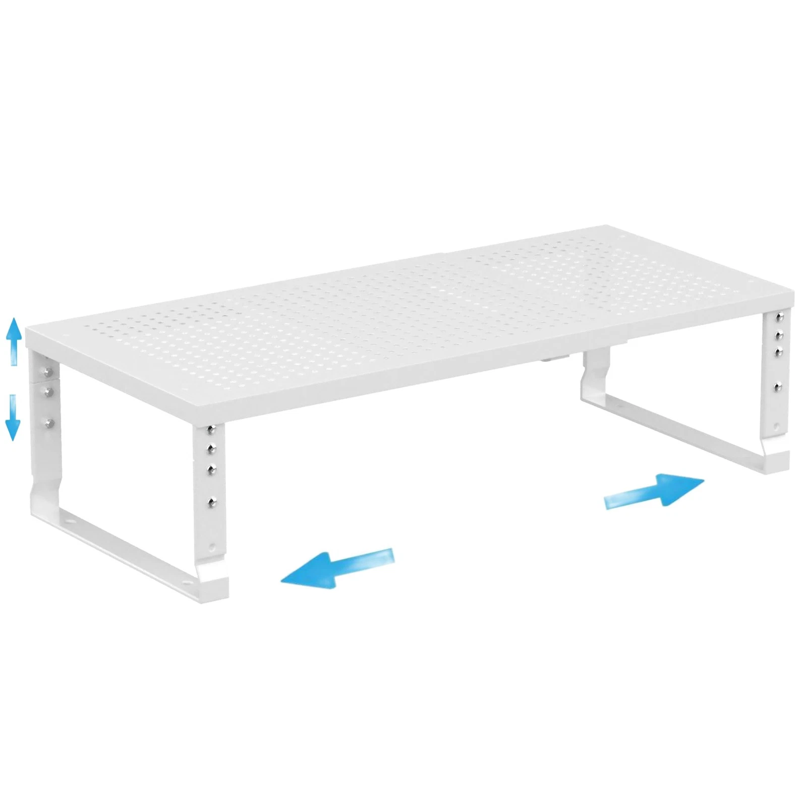 Expandable Spice Rack Kitchen Cabinet Shelf Organizer, Stackable Storage Shel...