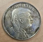 DONALD J TRUMP One of a Kind .999 1 oz Fine Silver Round 45Th President Toning