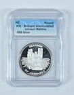 (ND) Silver Art Round 1 Oz Freedom Of Assembly Johnson Matthey BU ICG *8018