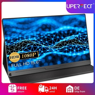 Portable Monitor 15,6 Zoll Tragbarer Mobiler IPS Bildschirm FHD 1920*1080 Für PS