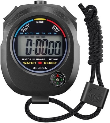 KingL Digital Stopwatch Timer - Interval with Large Display. Black