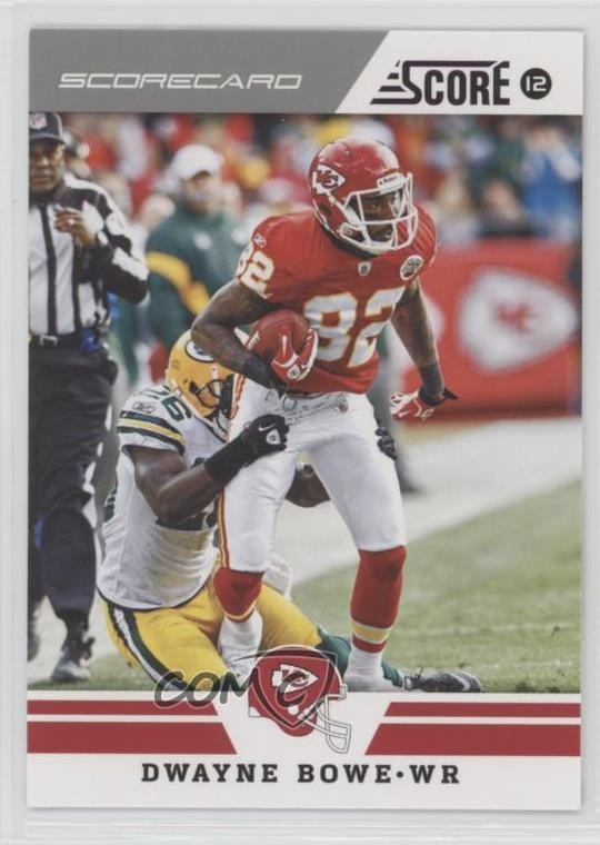 2012 Score Scorecard Dwayne Bowe #246 b1g