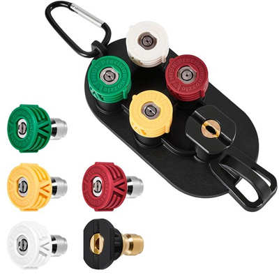 #ad Pressure Washer Tips 5 Pack 1 4 Inch Quick Connect 4000 PSI Multi Degree No... $18.06