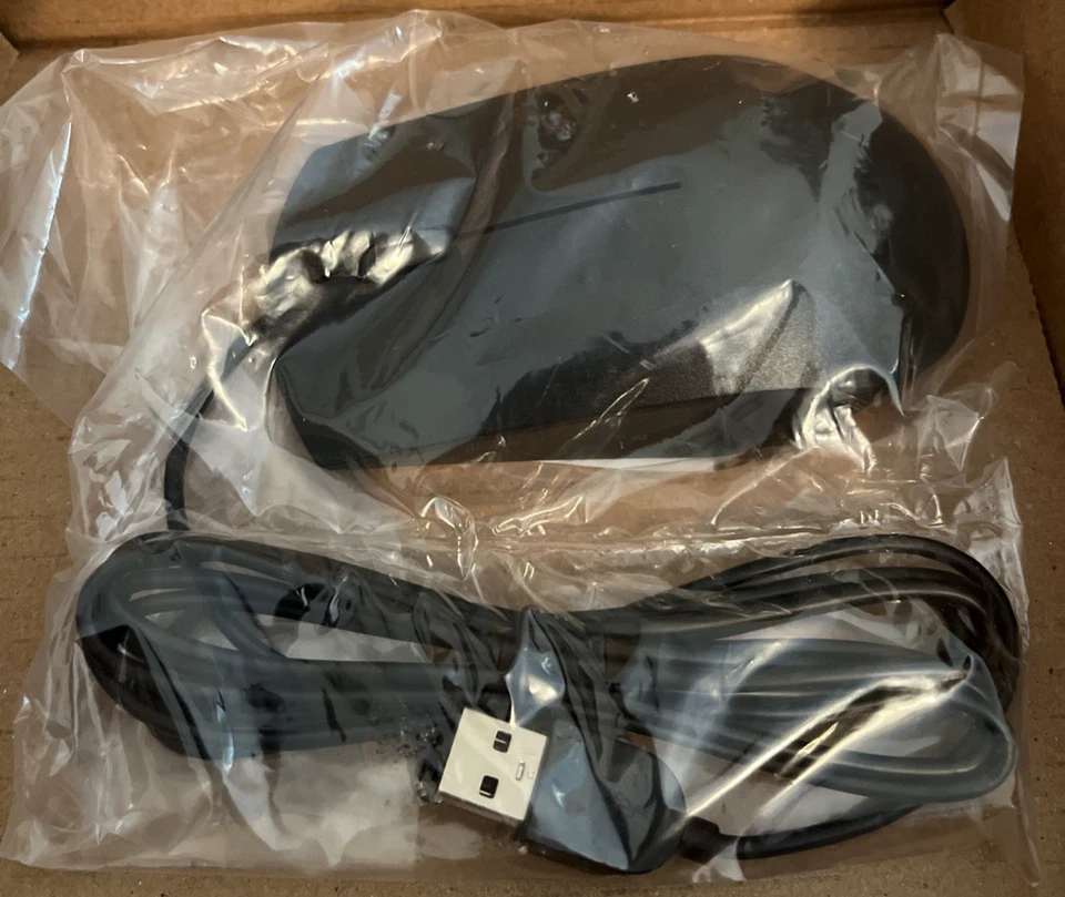 Lenovo IdeaCentre 5i wired USB mouse and power cord. New in box. - Image 2 of 4