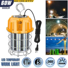 60W LED Temporary Work Light Portable Construction Jobsite Lights 5000K 12000Lm