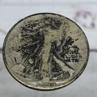 1944 Walking Liberty Silver Half Dollar US 50 Cents Coin ~ scrap