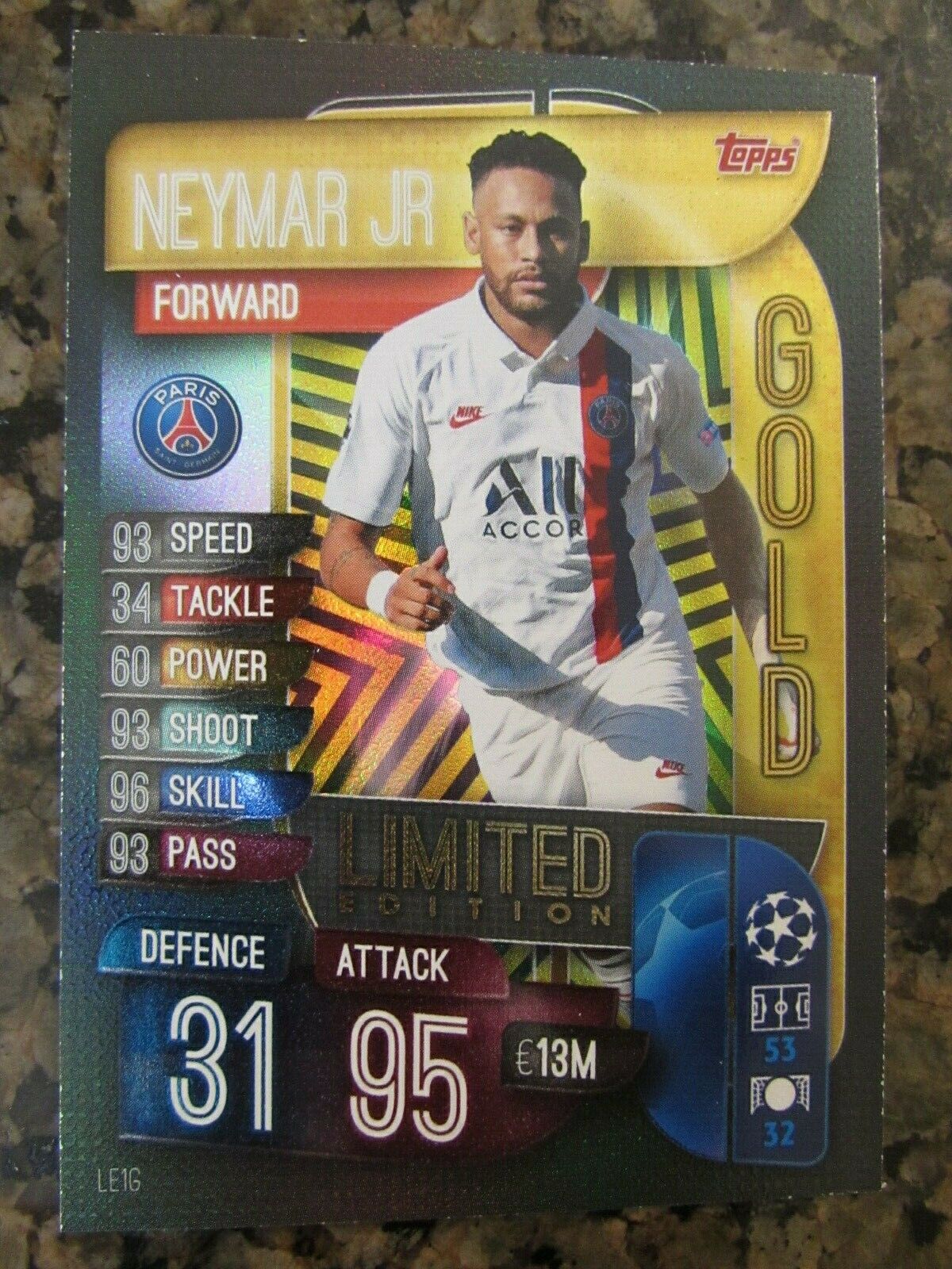 Neymar Legend Gold