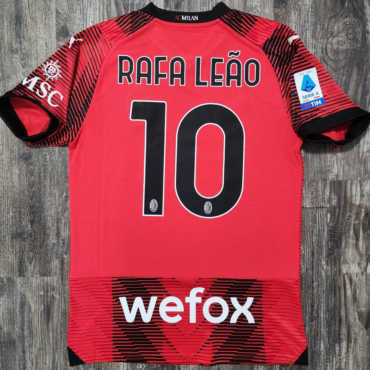 2024 Puma AC Milan Home Soccer Jersey Rafael Leão Men S Portugal